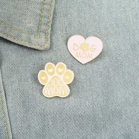 Dog Mom Enamel Pin